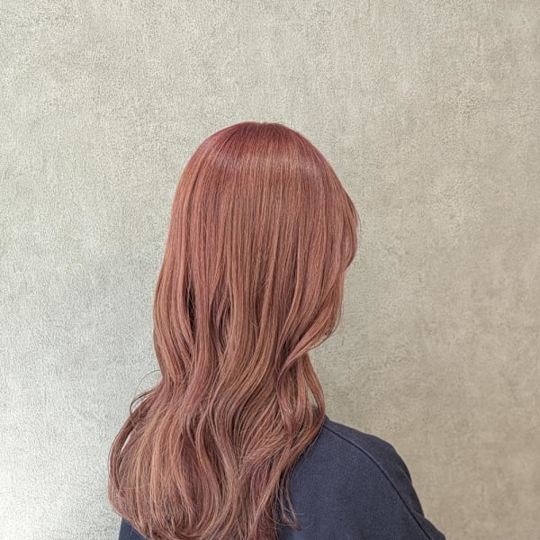 ブリーチ2回ピンクカラー|Artis hair design