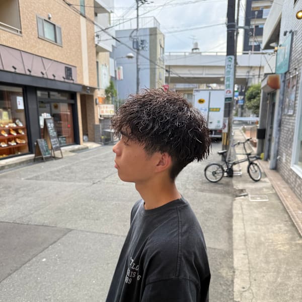メンズパーマ/ツイストスパイラルパーマ/尼崎|soin de brace 立花店【髪質改善/縮毛矯正/酸性ストレート/カットカラー】