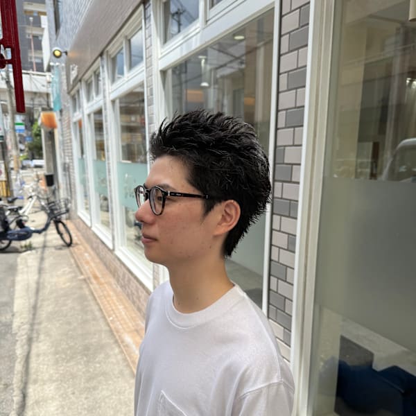 スパイキーショート/メンズカット尼崎|soin de brace 立花店【髪質改善/縮毛矯正/酸性ストレート/カットカラー】
