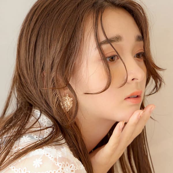 大人かわいいワンカールロング