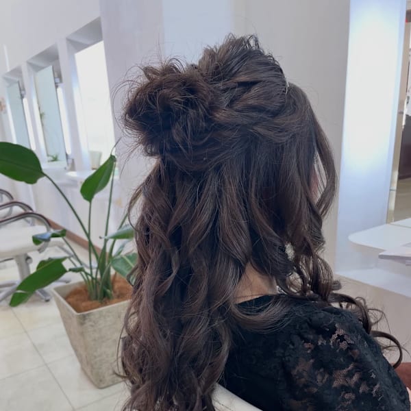 卒業パーティーヘアセット