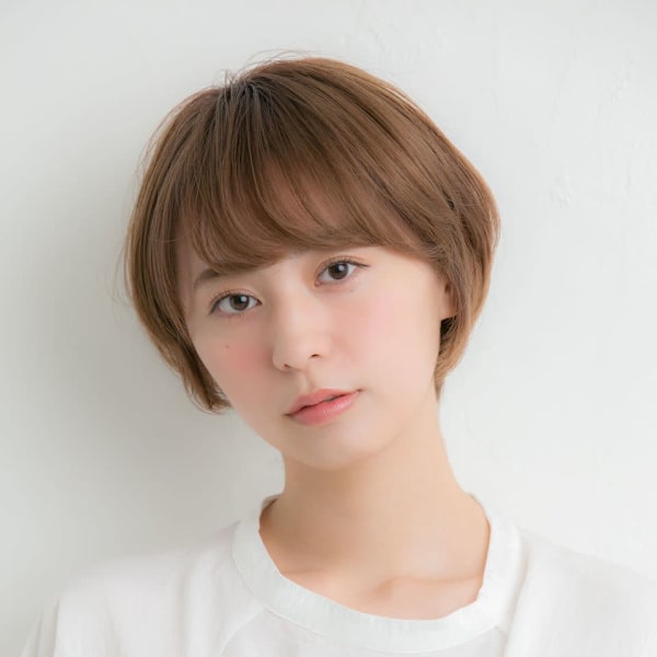 大人かわいいショートボブ