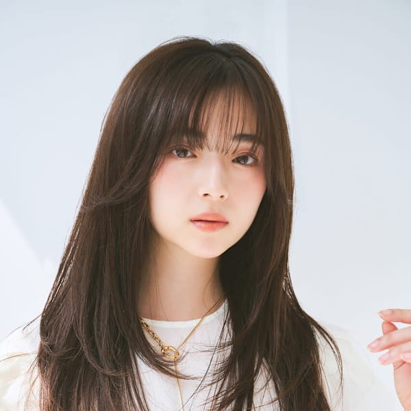 艶髪ロングローレイヤーストレート