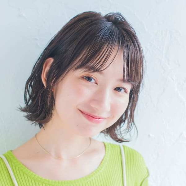 大人カワイイ切りっぱなしボブ