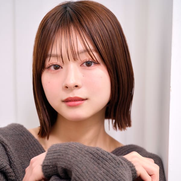 韓国レイヤーボブ×小顔バング