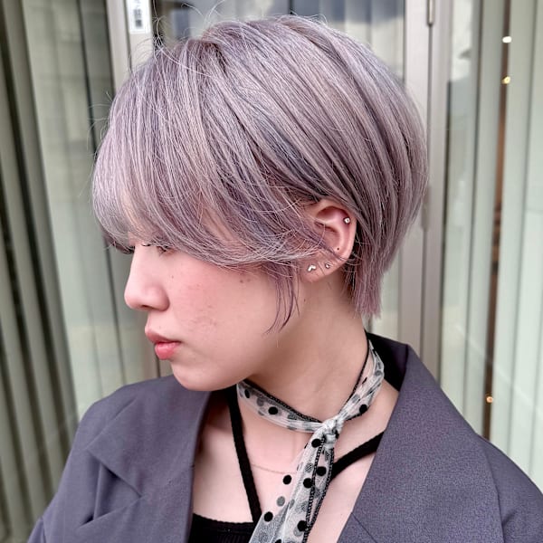 大人可愛いマッシュショート