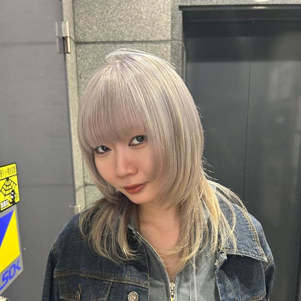 透明感ハイトーン×柔らかレイヤースタイル