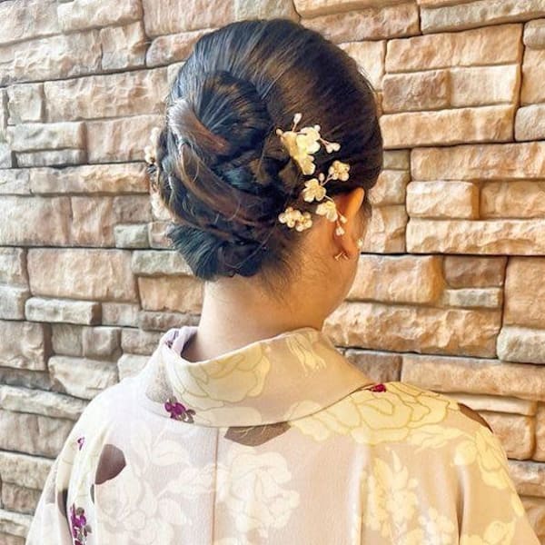 ルーズシニヨン袴御着付