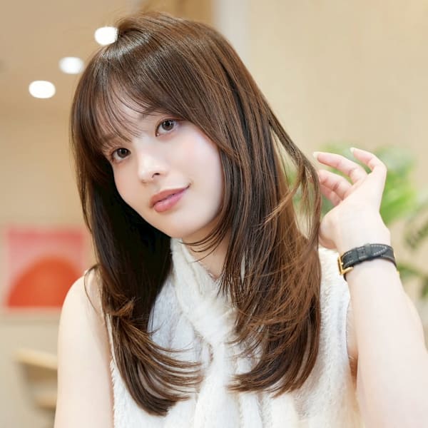 髪質改善＊イメチェン前髪レイヤー【Zina】|ReFa認定プレミアムサロン 全席個室美容室 Zina錦糸町 髪質改善&ヘッドスパ【ジーナ】