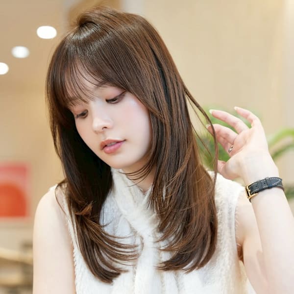 髪質改善＊イメチェンミディアムストレート|ReFa認定プレミアムサロン 全席個室美容室 Zina錦糸町 髪質改善&ヘッドスパ【ジーナ】