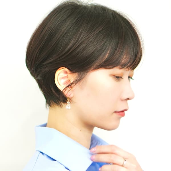 前下がりショート・ボブ/絶壁解消/前髪あり/40代/30代|INCEPTION  GINZA 銀座