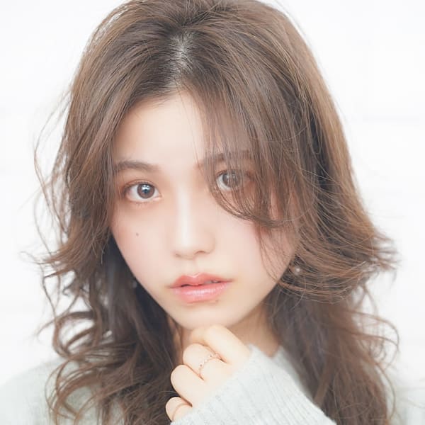 大人華やかくびれレイヤーひし形ミディ華やかさ×若見えレイヤー