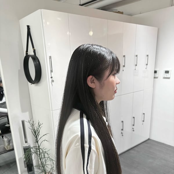 ナチュラルストレート×ロングレイヤー