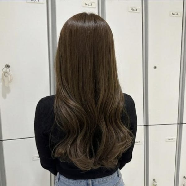 透明感カラー/オリーブブラウン/髪質改善/伊勢原