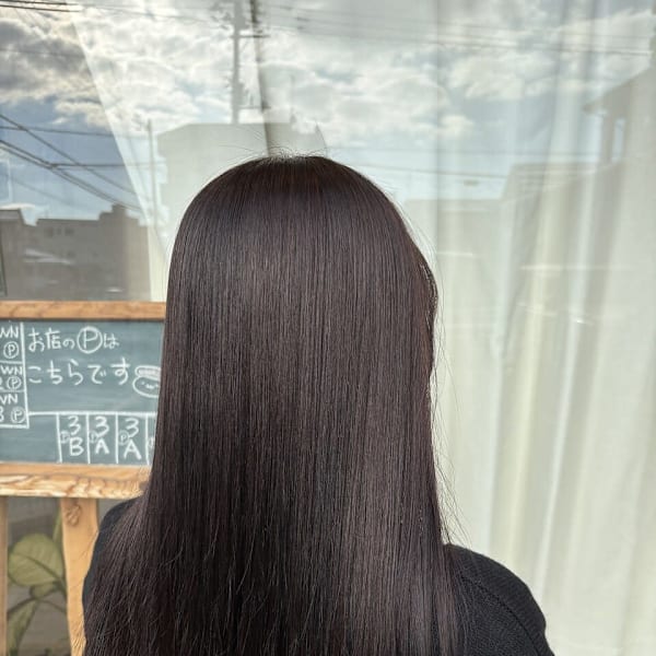 20代30代40代　サラサラミディ×ダークグレー|CROWN hair lounge