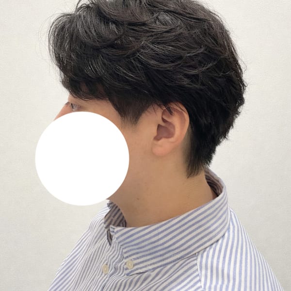 毛流れセンターパート