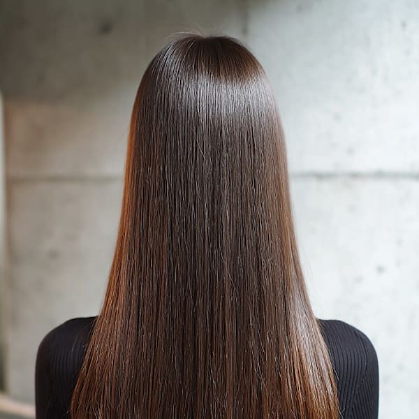 レイヤーロング/ハッシュカット/シルキーベージュ/鶴舞/髪質