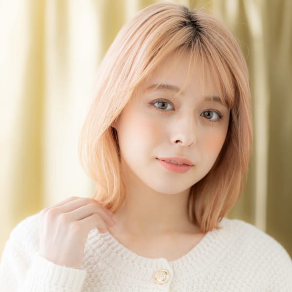 ハイトーンカラーくびれレイヤークラゲウルフカット10代20代