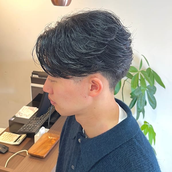 【朝楽】メンズニュアンスカール