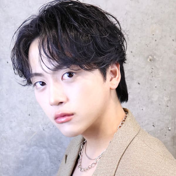 カルマパーマ シャドウパーマ センターパート フェザーパーマ|FLAVA Men's hair メンズサロン吉祥寺【フレイバ メンズヘア】