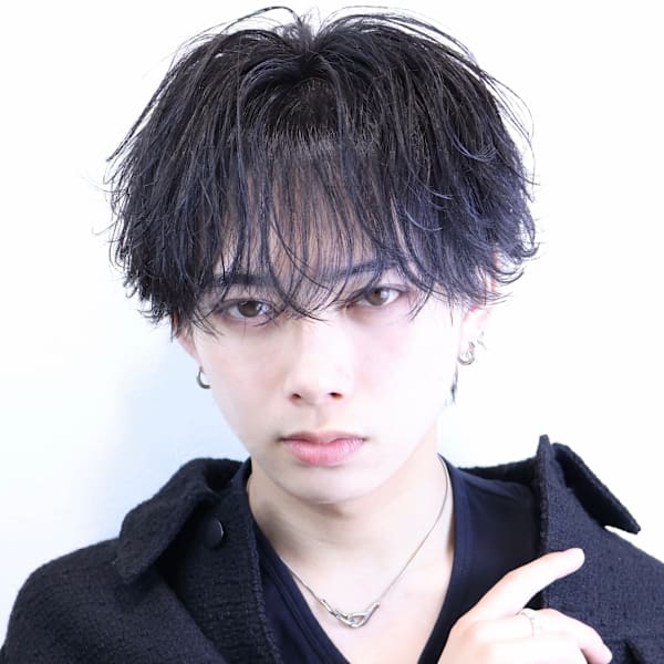シースルーフェザーショート|FLAVA Men's hair メンズサロン吉祥寺【フレイバ メンズヘア】