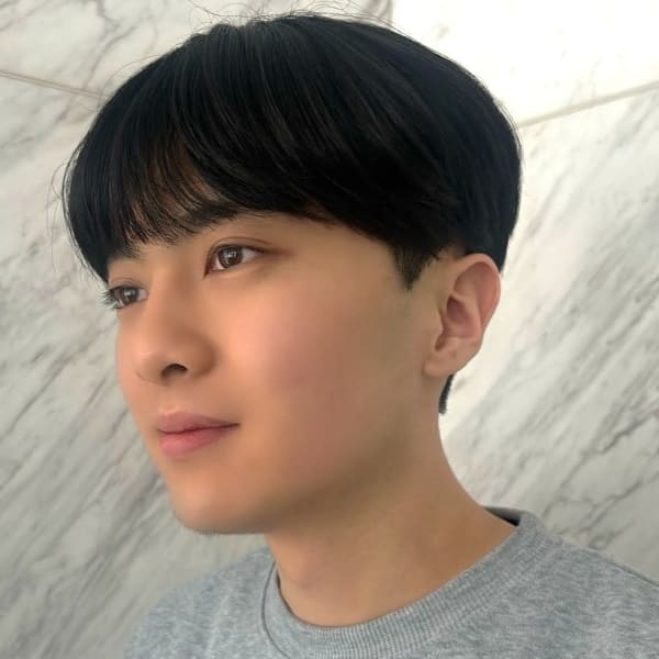 韓国風マッシュ 黒髪ショート 似合わせカット メンズカット|Ai WilL