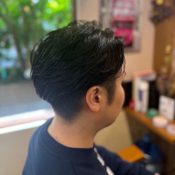 毛流れワンカールパーマ【代々木上原】