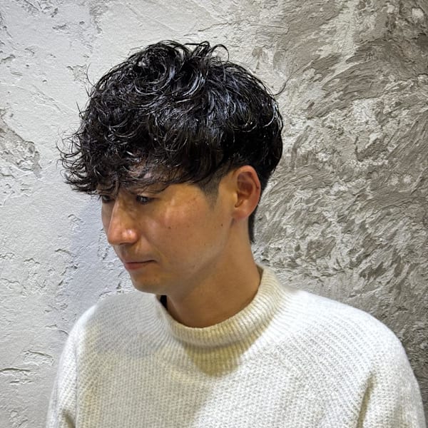 メンズショートパーマ