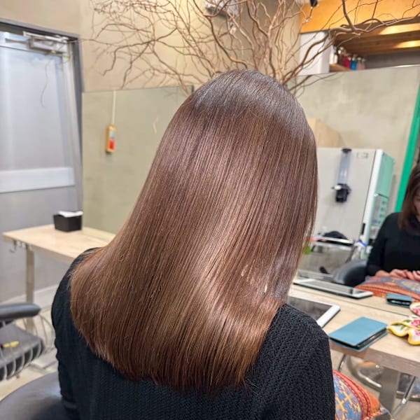ツヤツヤオイルストレート