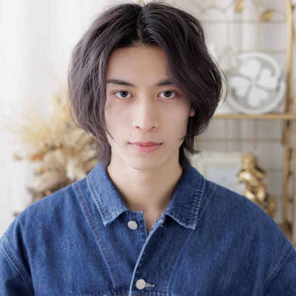 フェザーパーマローライトカラールーズショート　フェザーパーマ