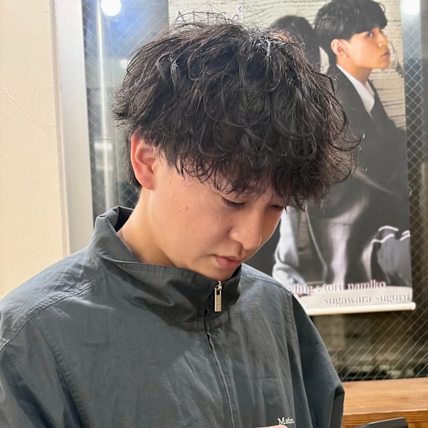 大人シャドウパーマ