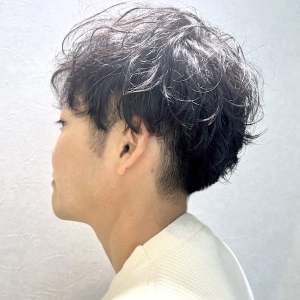 メンズ無造作パーマ