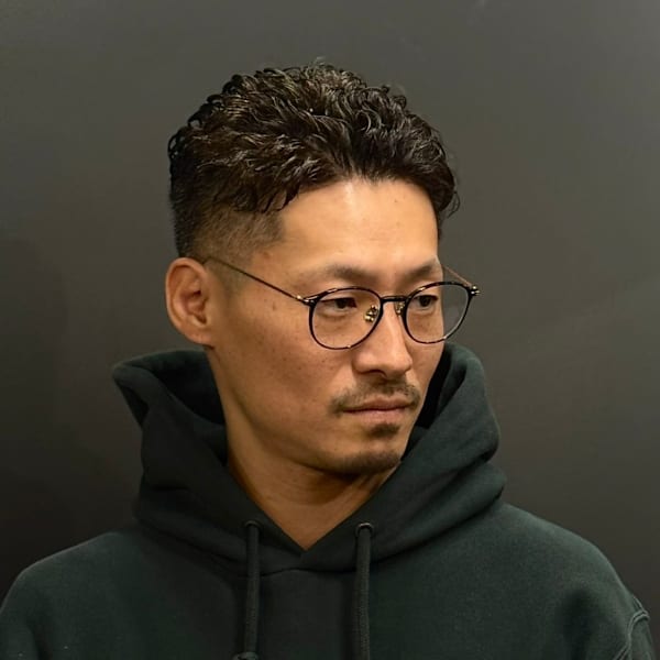 【バックパーマ】スキンフェード
