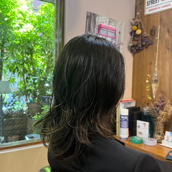 メンズロングニュアンスパーマ【代々木上原】