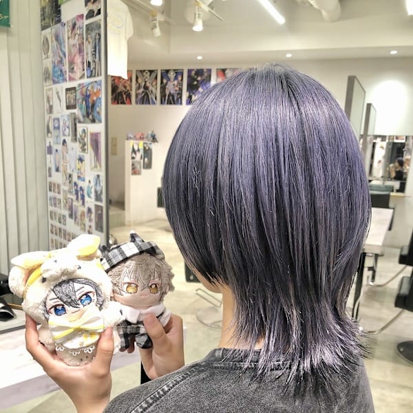 ▼あんスタ 椎名ニキ 推しカラー ブルーグレー シルバーカラ