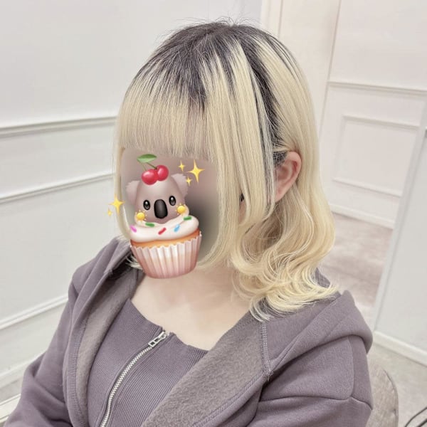 ぱっつん前髪×姫カット×重めS字後れ毛*まゆ