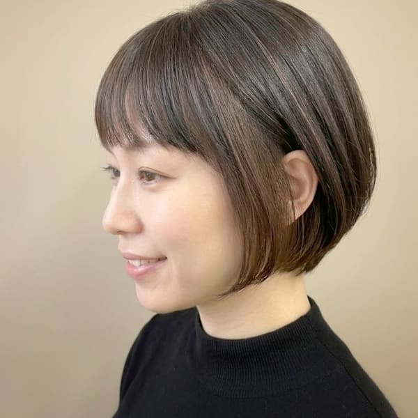 ピアスカラー風白髪ぼかし☆内側をめくると気になる白髪に