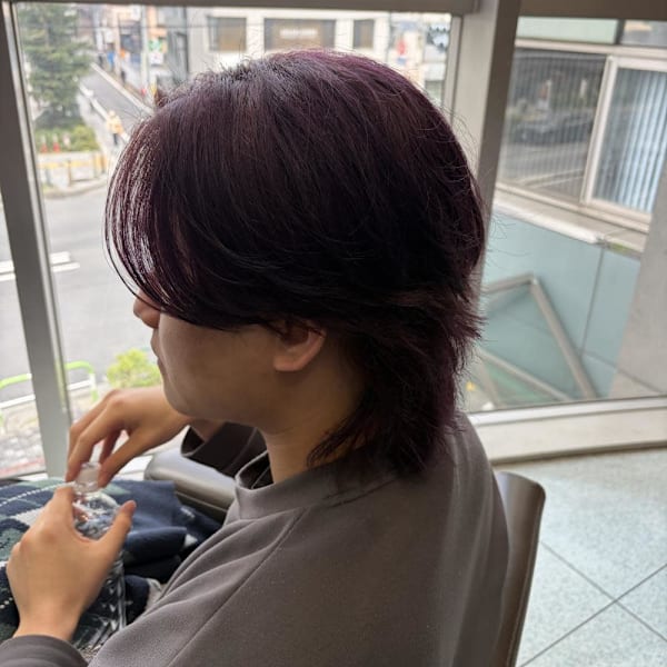 メンズデザインカラーパープルブラック