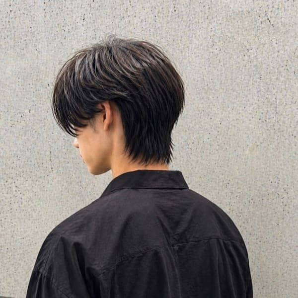 メンズセンター分けスタイル