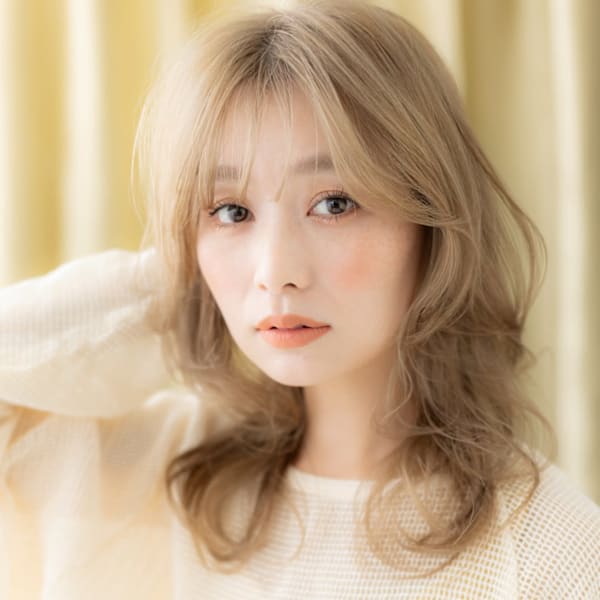 大人かわいいコテ巻き風パーマクラゲウルフカット20代30代