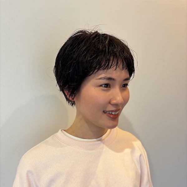 くせ毛さん風ベリーショート