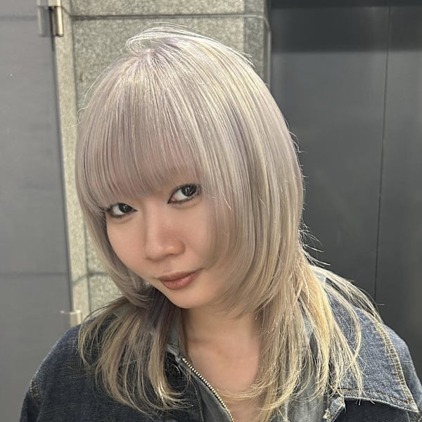 ハイトーンラベンダー×ミディアムレイヤー