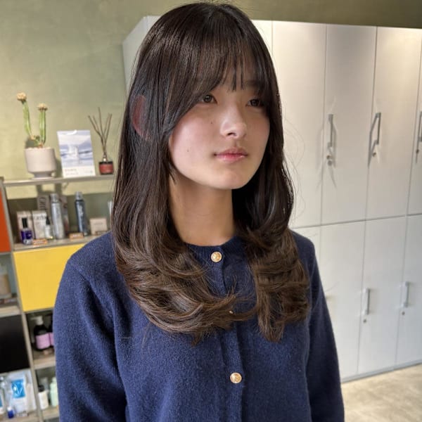 縮毛矯正×レイヤースタイル
