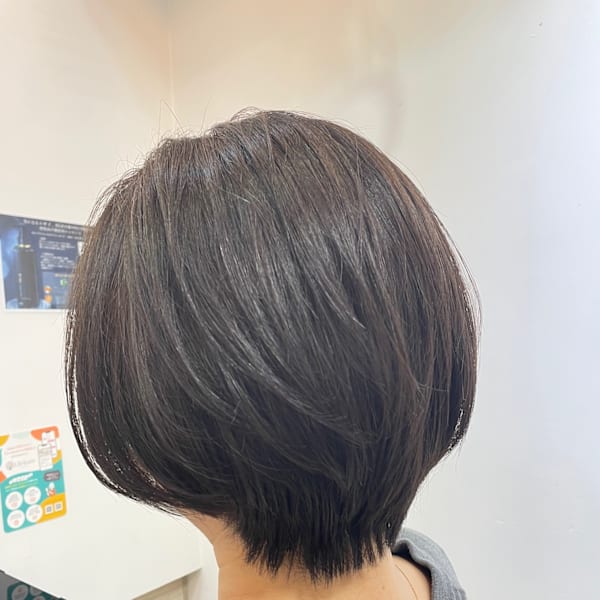 まとまりショートボブ|HAIR MAKE NEWYORK 千駄木店
