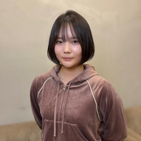 小顔ボブ