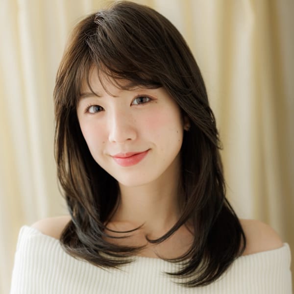 グレージュブラウン大人美人ハッシュレイヤーロング30代40代