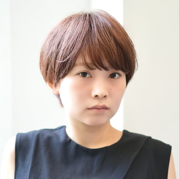 前下がりショート・ボブ/絶壁解消/前髪あり/40代/30代