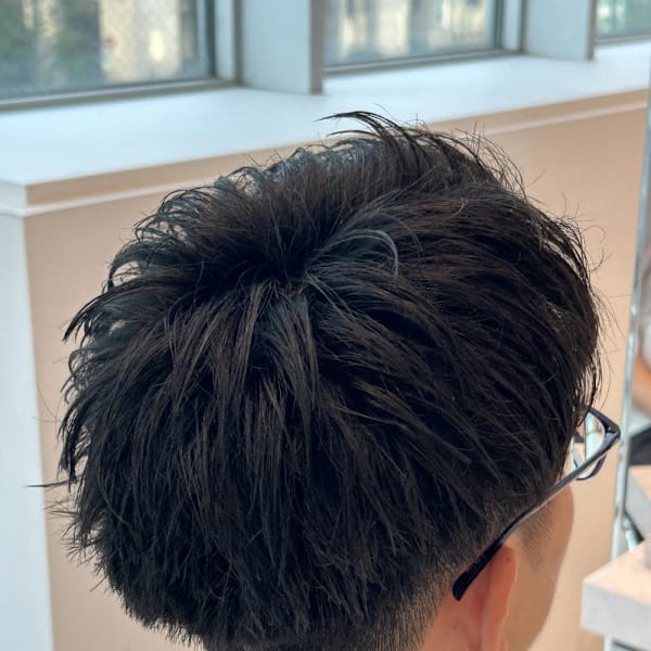 アップバングショート