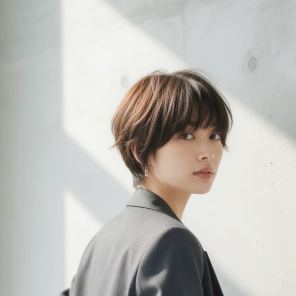 【上品な大人ヘア】抜け感ショートで洗練された印象に|CO_T feel.a
