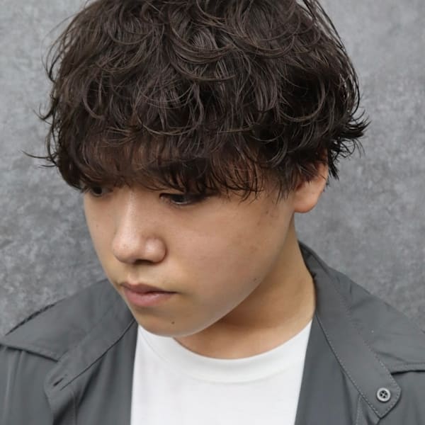波巻きシャドウパーマ